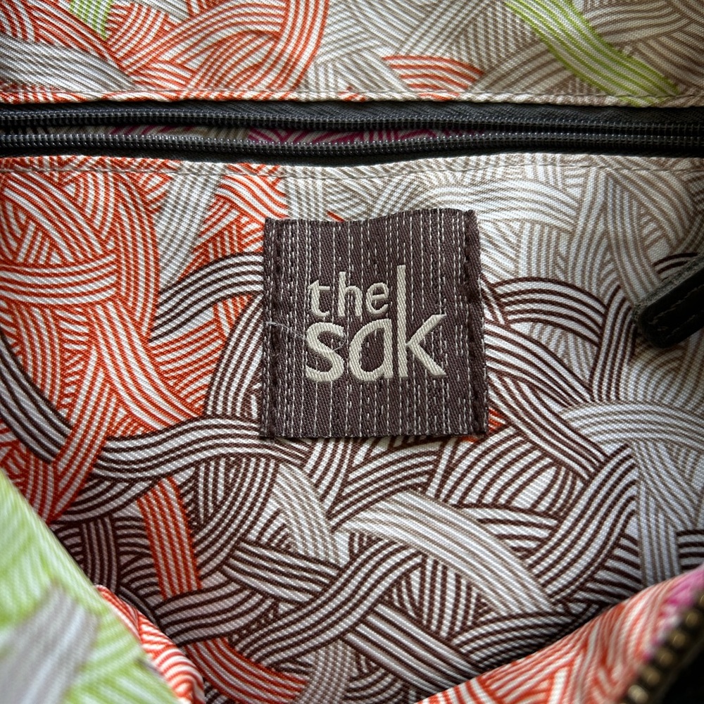 The Sak Womens Sequoia Hobo Shoulder Bag Purse Gray Soft Pebbled Leather Handbag - Picture 7 of 11